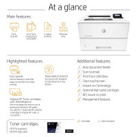 L HP LaserJet Pro M501dn Laserdrucker A4 LAN Duplex