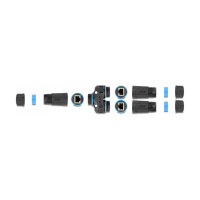 Delock Kabelverbinder RJ45 Buchse zu 2 x RJ45 Buchse Cat.6A wasserfest