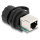 Delock Kabelverbinder RJ50 Buchse zu RJ50 Buchse zum Einbau mit Verschlusskappe IP68 staub- und wasserdicht schwarz