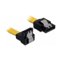 Delock SATA 6 Gb/s Kabel gerade auf unten gewinkelt 10 cm...