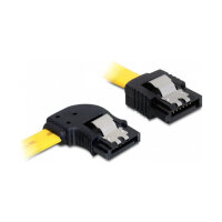Delock SATA 6 Gb/s Kabel gerade auf links gewinkelt 70 cm...