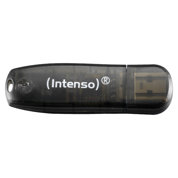 STICK 16GB 2.0 Intenso Rainbow Line schwarz