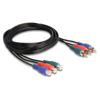 Delock Cinch RGB Verlängerungskabel 3 x Stecker zu 3...
