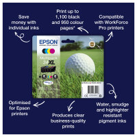 Epson Tinte 34 4er-Pack black + color T3466