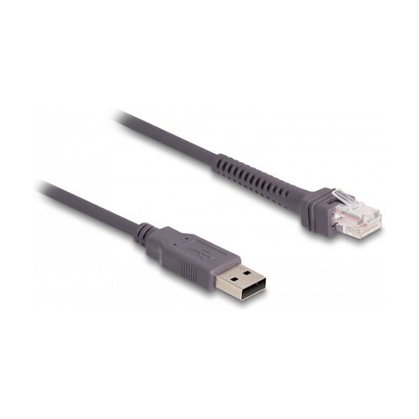 Delock RJ50 zu USB 2.0 Typ-A Barcodescanner Kabel 2 m