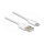 Delock USB Daten- und Ladekabel für iPhone™, iPad™, iPod™ weiß 1 m