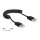Delock Kabel USB 2.0-A Stecker / Stecker Spiralkabel