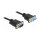 Delock RS-232 Kabel Seriell D-Sub9 Stecker zu Buchse mit schmalem Steckergehäuse 1 m