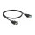 Delock RS-232 Kabel Seriell D-Sub9 Stecker zu Buchse mit schmalem Steckergehäuse 1 m