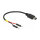 Delock USB Stromkabel Mini-B auf 2 x Pfostenstecker einzeln Strom 10 cm