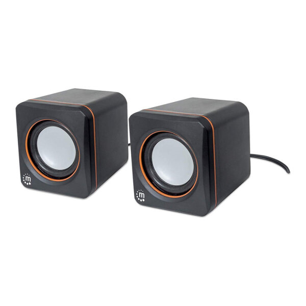 MANHATTAN 2600 Lautsprechersystem Voller Stereoklang und kompaktes Format optimal fuer das mobile Musikerlebnis