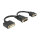 Delock Adapter DMS-59 Stecker > DVI 24+5 Buchse + VGA Buchse 20 cm