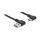 Delock EASY-USB 2.0 Kabel Typ-A Stecker zu USB Type-C™ Stecker gewinkelt links / rechts 0,2 m schwarz