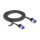 Delock RJ45 Flachband Patchkabel Stecker zu Stecker Cat.6A flexibel 2 m schwarz