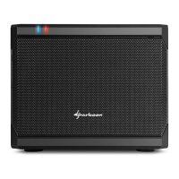 Sharkoon QB One Schwarz - Midi/Minitower ITX, Mini-ITX 3,5 " - PC-/Server Netzteil Kühler - USB, USB 2.0, USB 3.0