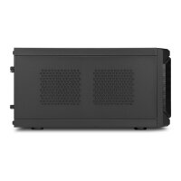 Sharkoon QB One Schwarz - Midi/Minitower ITX, Mini-ITX 3,5 " - PC-/Server Netzteil Kühler - USB, USB 2.0, USB 3.0