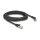 Delock RJ45 Netzwerkkabel Cat.8.1 S/FTP Stecker 45° nach rechts gewinkelt zu Stecker gerade bis 40 Gbps 3 m schwarz