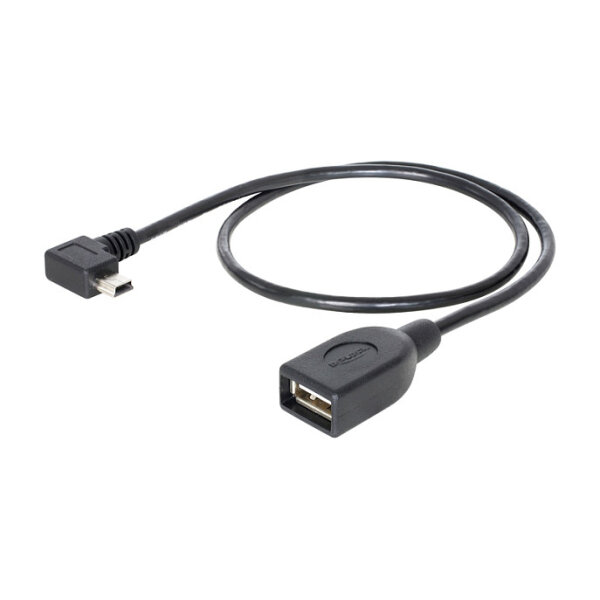 Delock Kabel USB mini Stecker gewinkelt > USB 2.0-A Buchse OTG 50 cm