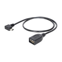 Delock Kabel USB mini Stecker gewinkelt > USB 2.0-A...