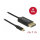 Delock USB Kabel Type-C zu DisplayPort (DP Alt Mode) 4K 60 Hz 1 m koaxial