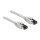 Delock RJ45 Netzwerkkabel Cat.8.1 S/FTP 0,25 m bis 40 Gbps grau
