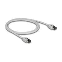 Delock RJ45 Netzwerkkabel Cat.8.1 S/FTP 1 m bis 40 Gbps grau