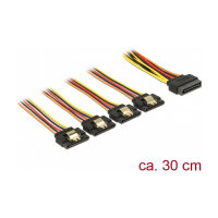 Delock Kabel SATA 15 Pin Strom Stecker mit...