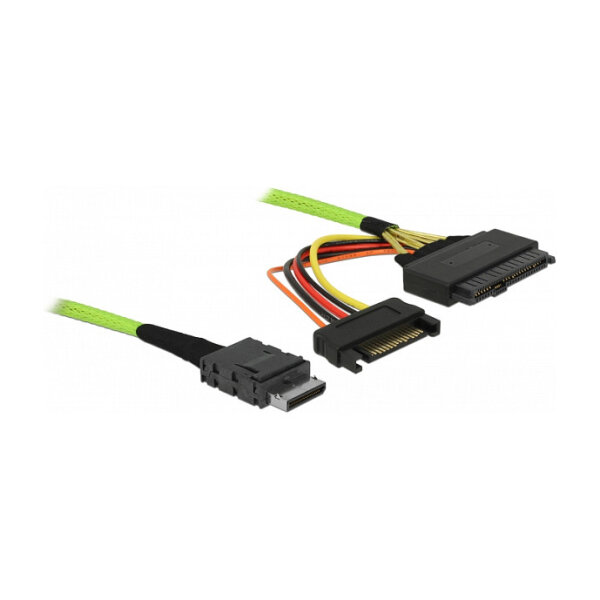 Delock Kabel OCuLink PCIe SFF-8611 zu U.2 SFF-8639 0,5 m