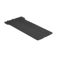 Delock Klett-Kabelbinder L 240 x B 13 mm schwarz 10...