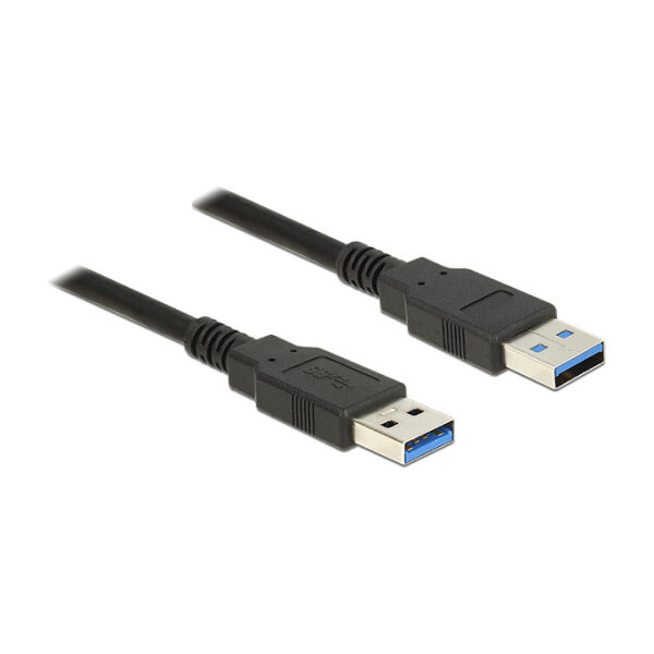 Delock USB 5 Gbps Kabel Typ-A Stecker zu Typ-A Stecker 1,5 m schwarz