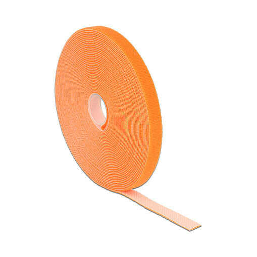 Delock Klettband auf Rolle L 10 m x B 13 mm orange