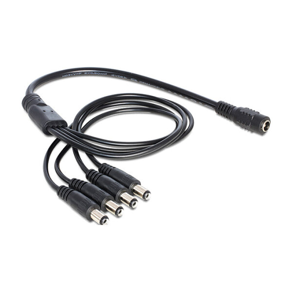 Delock Kabel DC Verteiler 5,5 x 2,1 mm 1 x Buchse > 4 x Stecker