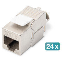 Digitus Keystone CAT6a RJ45 Buchse AWG 22-26 360°...