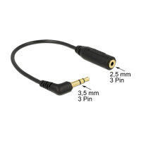Delock Audiokabel Klinkenstecker 3,5 mm 3 Pin gewinkelt...