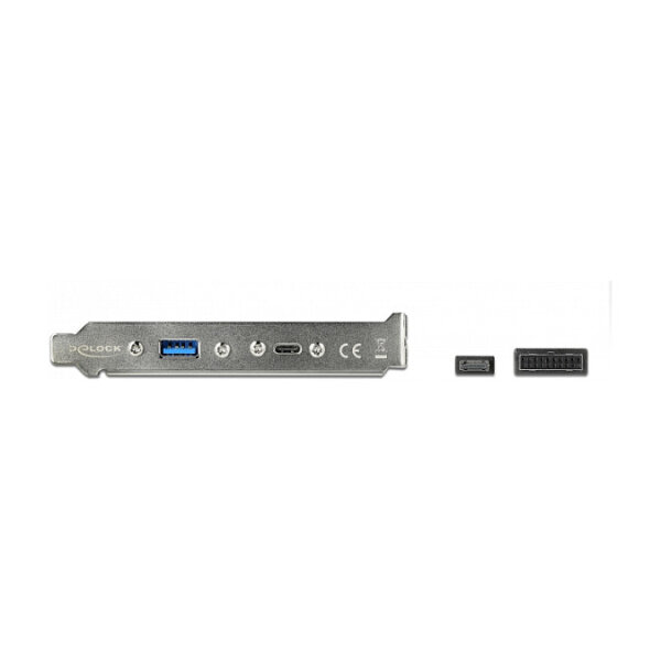 Delock USB 10 Gbps Slotblech mit 1 x USB Type-C™ und 1 x USB Typ-A Port