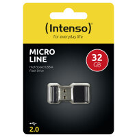 STICK 32GB USB 2.0 Intenso Micro Line Black