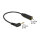 Delock Audiokabel Klinkenstecker 2,5 mm 3 Pin gewinkelt > Klinkenbuchse 3,5 mm 4 Pin