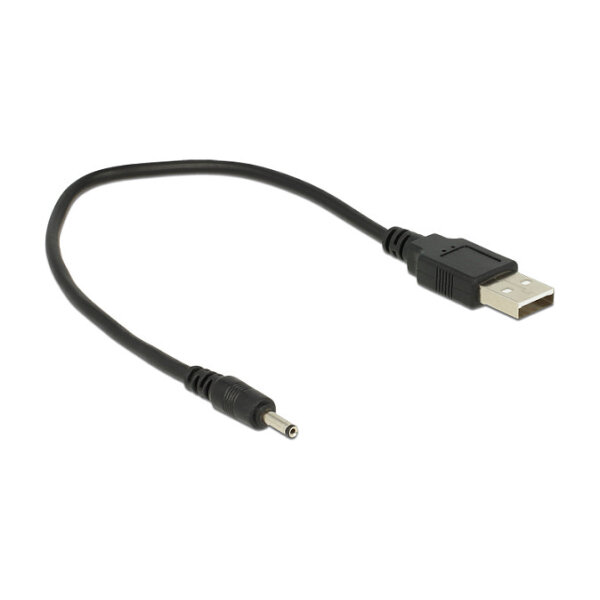 Delock Kabel USB Typ-A Stecker Power > DC 3,0 x 1,1 mm Stecker 27 cm