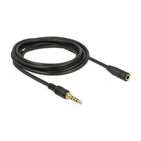 Delock Klinkenverlängerungskabel 3,5 mm 4 Pin...