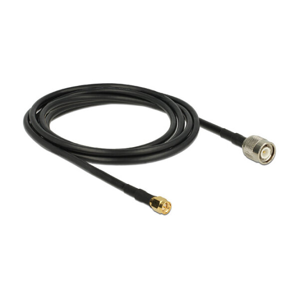 Delock Antennenkabel TNC Stecker > SMA Stecker CFD200 2,5 m low loss