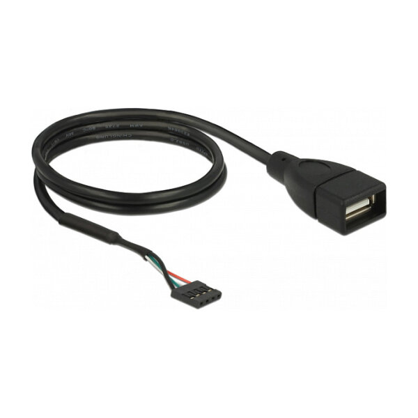 Delock Kabel USB 2.0 Pfostenbuchse zu 1 x USB 2.0 Typ-A Buchse 60 cm