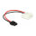 Delock Stromkabel Molex 4 Pin Stecker zu Slim SATA 6 Pin Buchse 15 cm