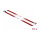 Delock Edelstahlkabelbinder L 500 x B 7,9 mm rot 10 Stück