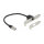 Delock Netzwerk Verlängerungskabel RJ45 Cat.5e 30 cm mit Standard und Low Profile Slotblende