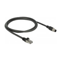 Delock Kabel RJ45 Stecker zu M12 Stecker A-kodiert 8 Pin...