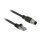 Delock Kabel RJ45 Stecker zu M12 Stecker A-kodiert 8 Pin Cat.5e SFTP 1 m