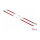 Delock Edelstahlkabelbinder L 400 x B 4,6 mm rot 10 Stück