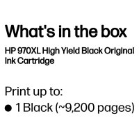 HP 970XL original Ink cartridge CN625A black