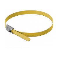 Delock Edelstahlkabelbinder L 300 x B 4,6 mm gelb 10...
