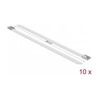 Delock Edelstahlkabelbinder L 200 x B 7,9 mm weiß...